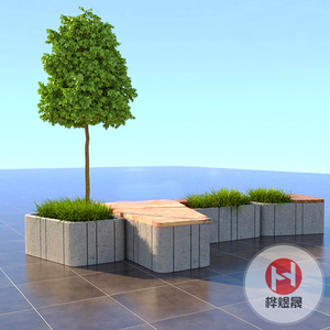 玻璃钢休闲座椅HYS012