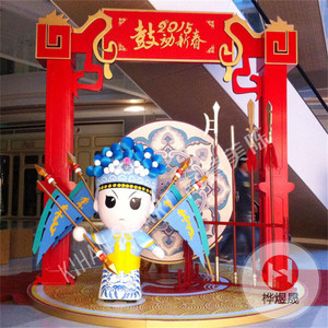 新春造型橱窗展示