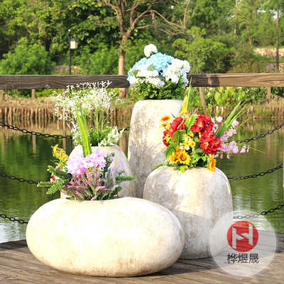 玻璃钢花盆花箱HYS009