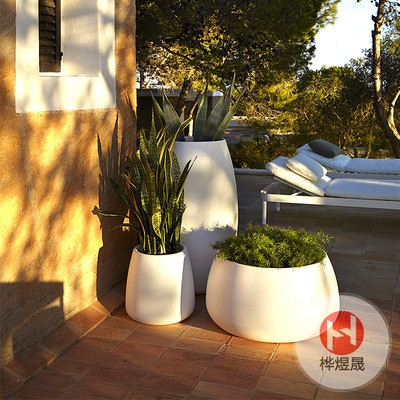 玻璃钢花盆花箱HYS005