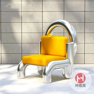 玻璃钢休闲座椅HYS090
