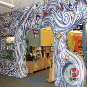 卖场入口创意装饰布置