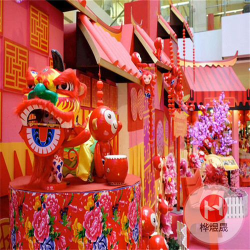 购物广场春节美陈