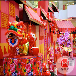 商场拜年活动现场布置