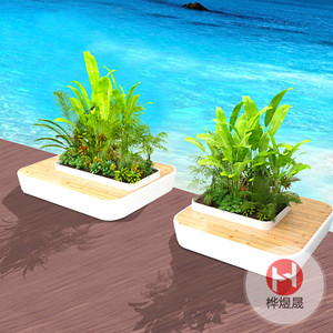 玻璃钢树池坐凳HYS036