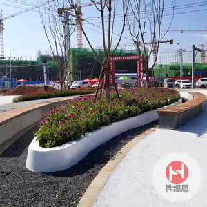 玻璃钢树池坐凳HYS032