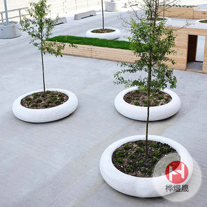 玻璃钢树池坐凳HYS033