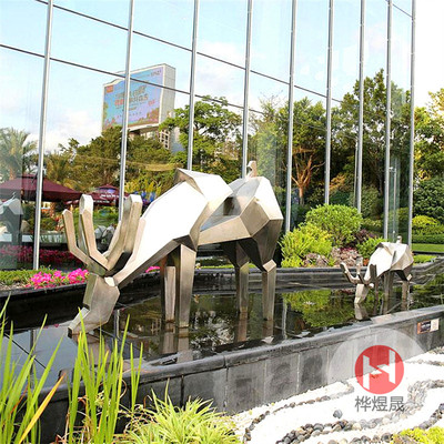 不锈钢景观雕塑HYS012